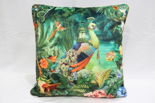 housse de coussin paon Fantasy