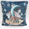 Housse de coussin poisson combattant